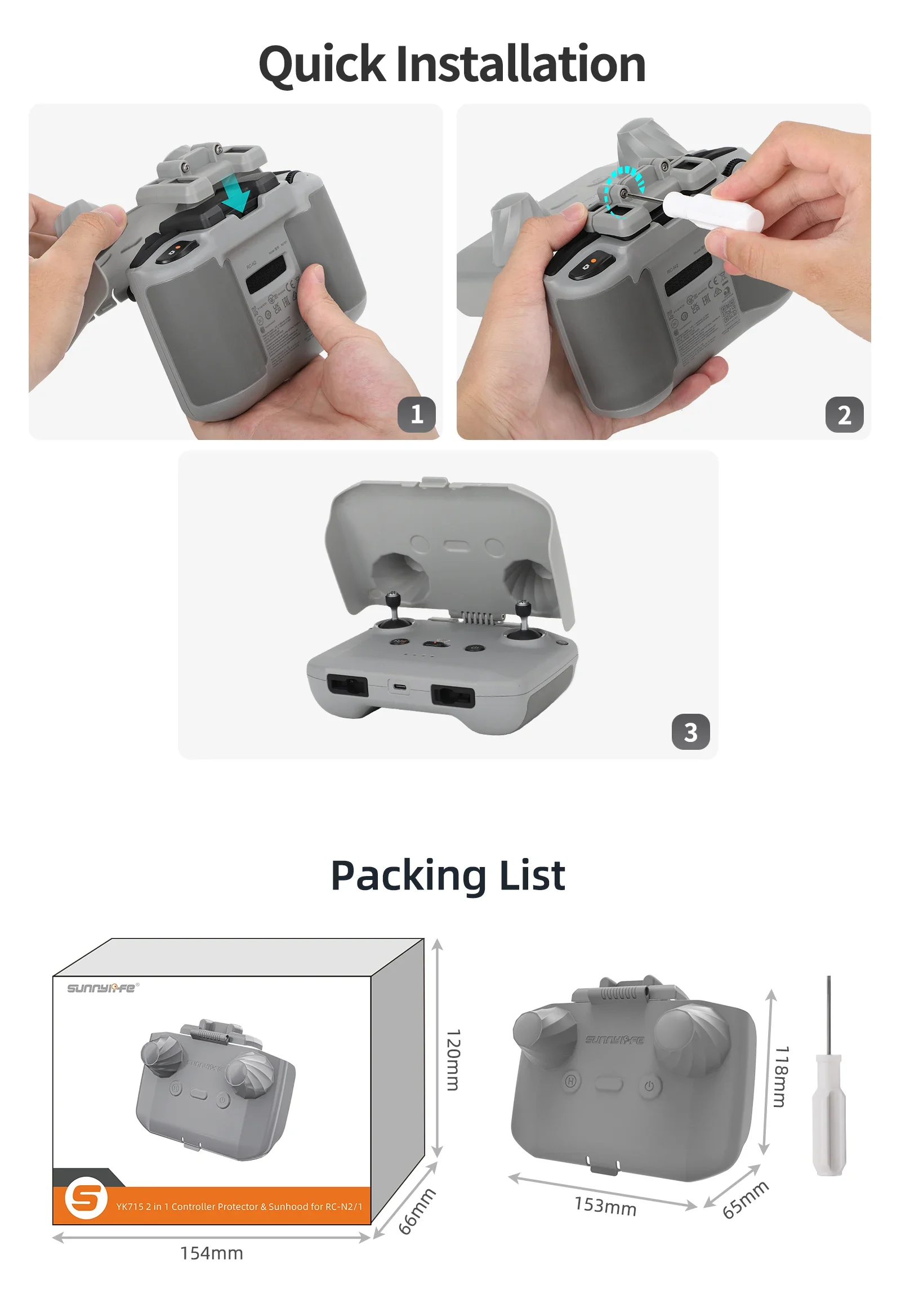 Protector de controlador 2 en  - Dji Drone Air 3 reseña y precio